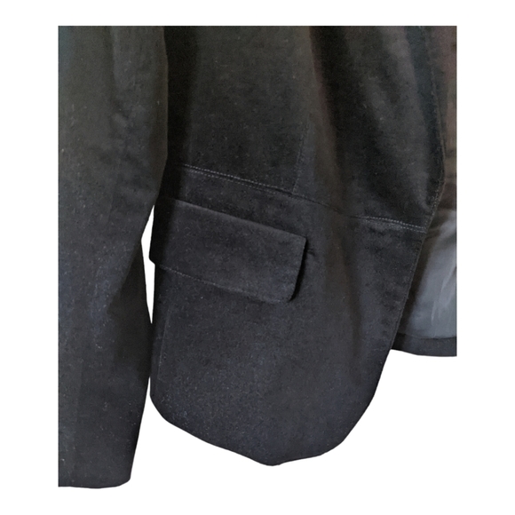Talbots Black Velvet Blazer Holiday/Party Blazer Women's 10 Black - Picture 5 of 11